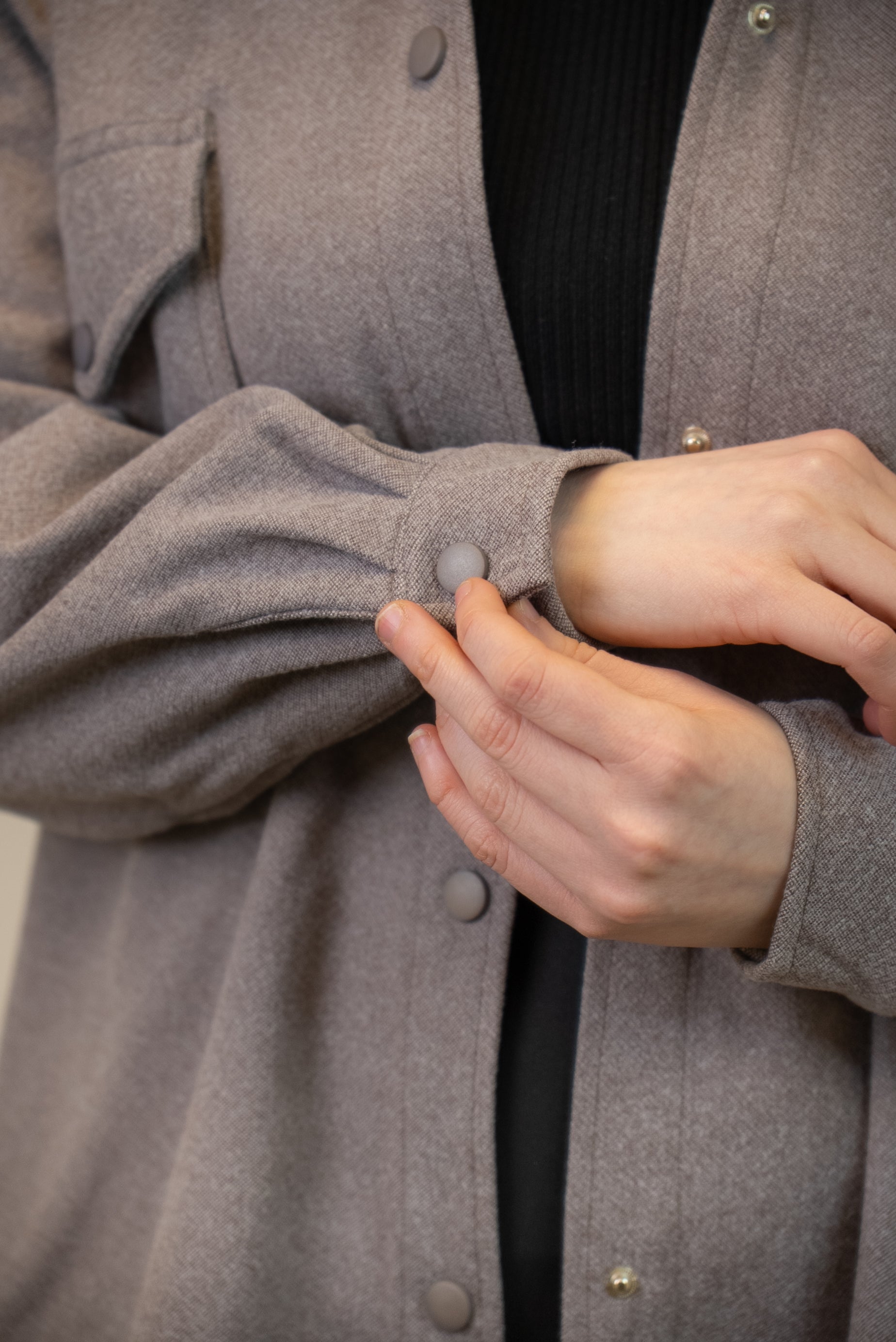 VESTE-CHEMISE JAKETSU Taupe