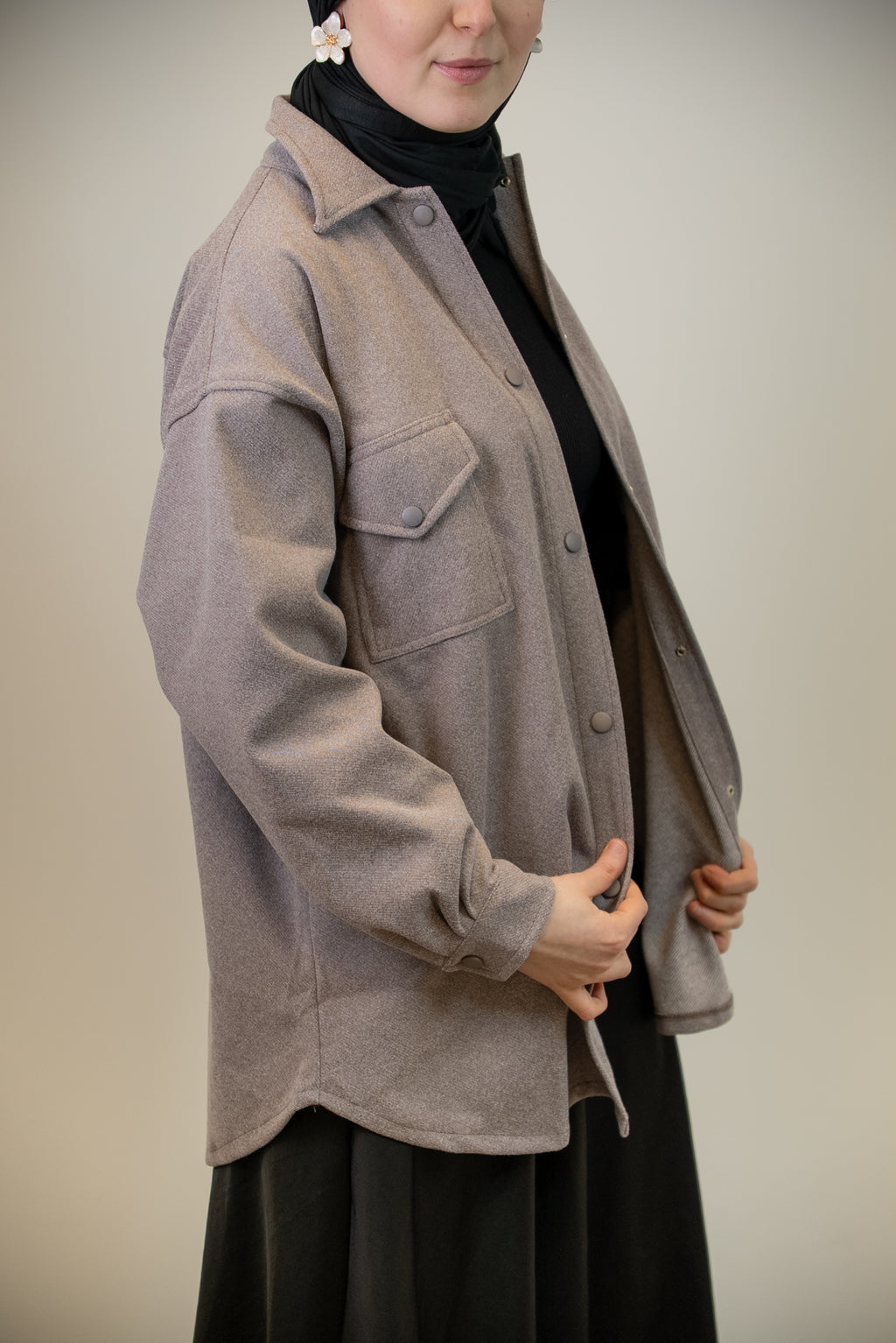 VESTE-CHEMISE JAKETSU Taupe