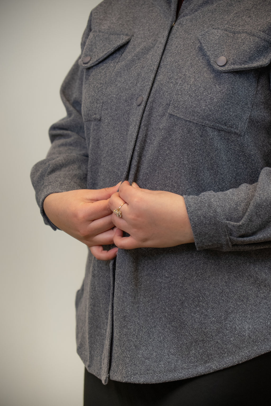 VESTE-CHEMISE JAKETSU Gris