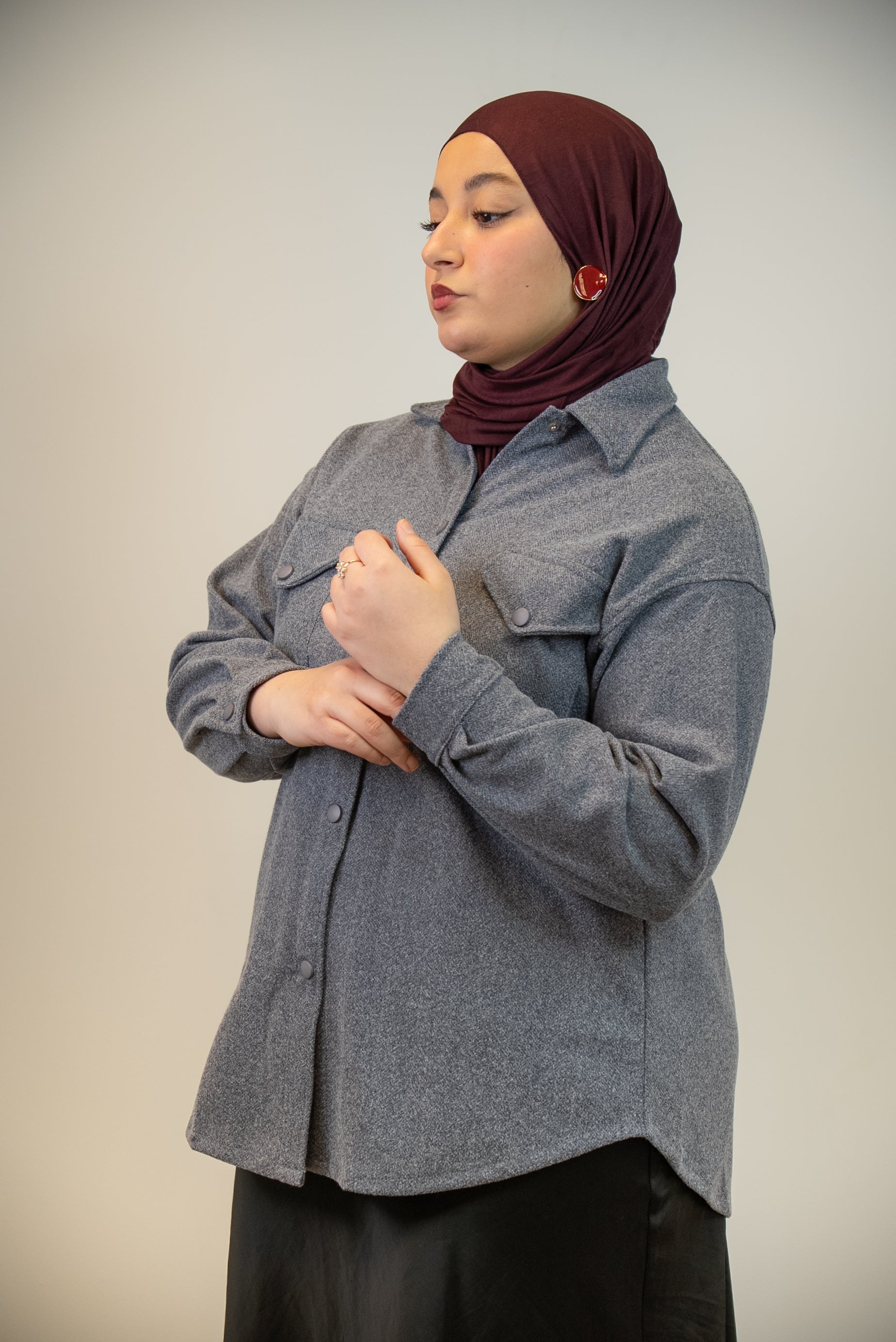 VESTE-CHEMISE JAKETSU Gris