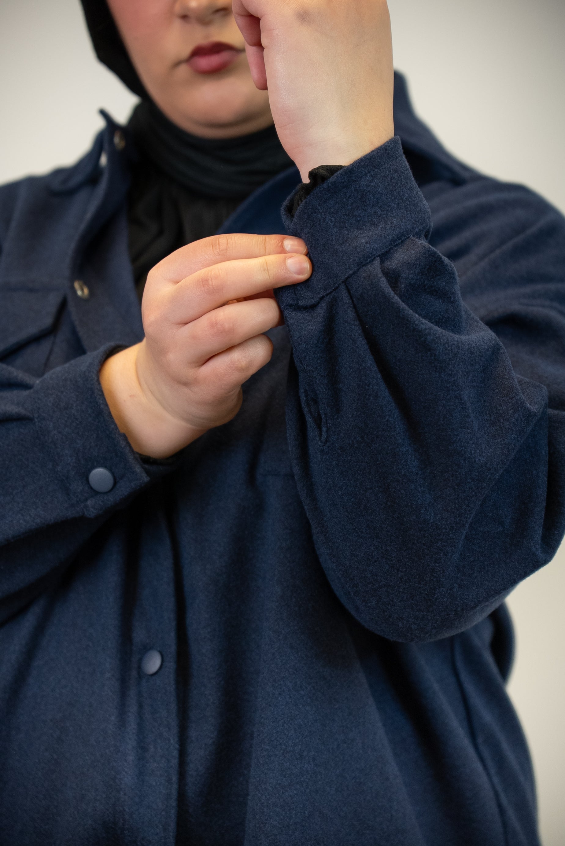 VESTE-CHEMISE JAKETSU Minuit Bleu