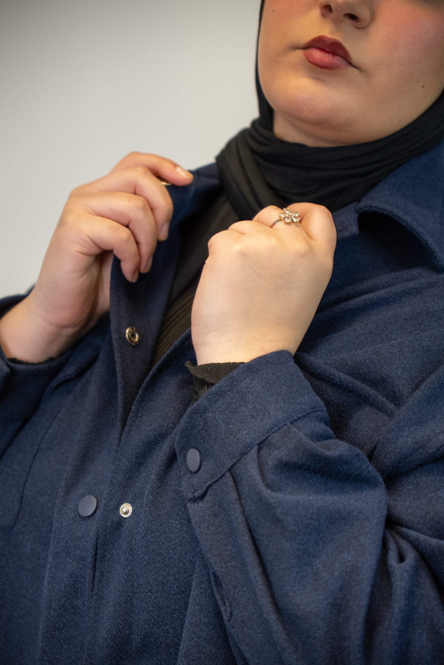 VESTE-CHEMISE JAKETSU Minuit Bleu