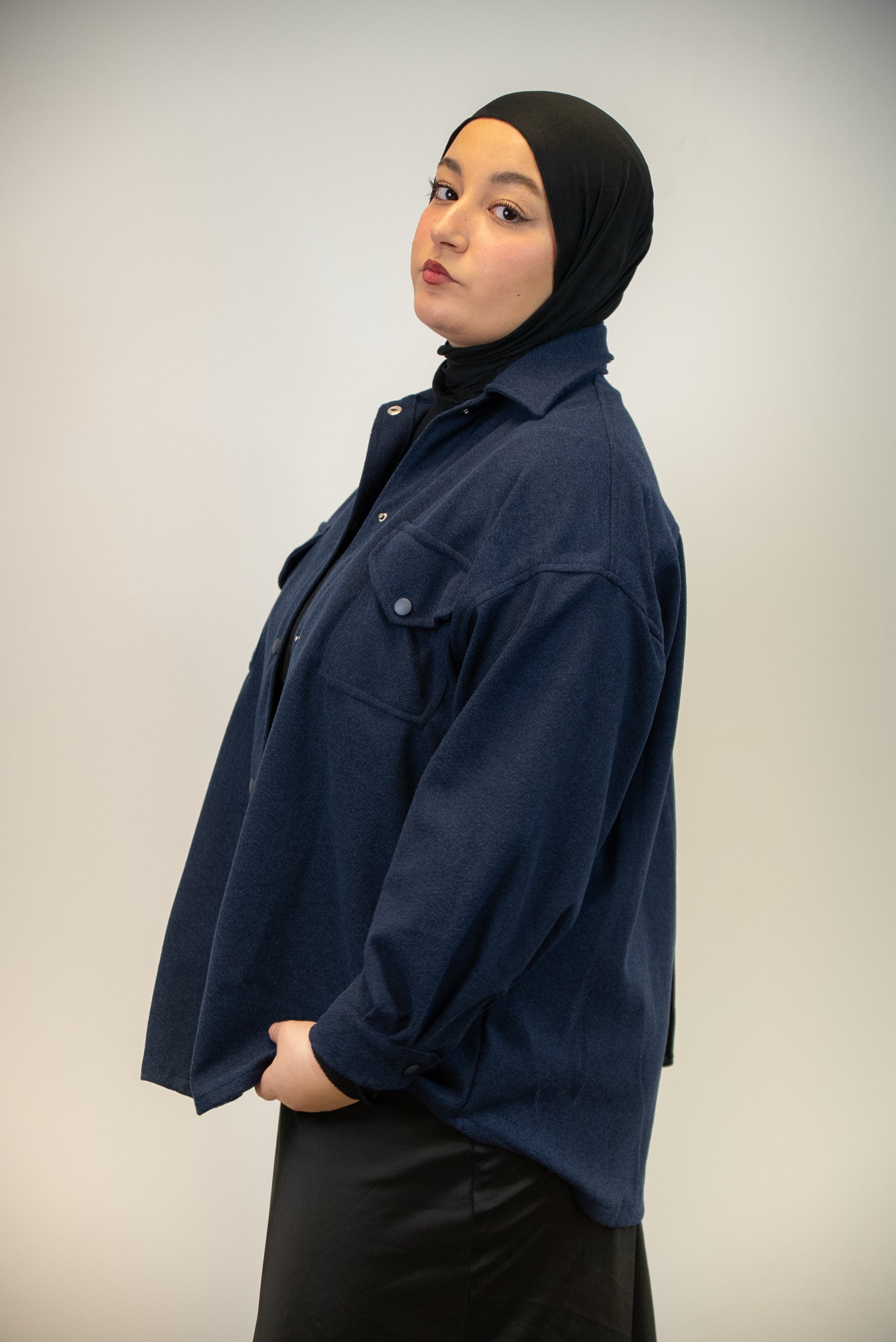 VESTE-CHEMISE JAKETSU Minuit Bleu