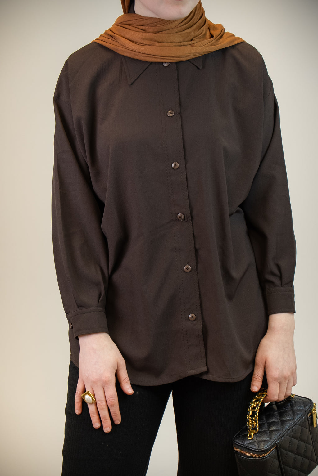 CHEMISE - ALMA Brown