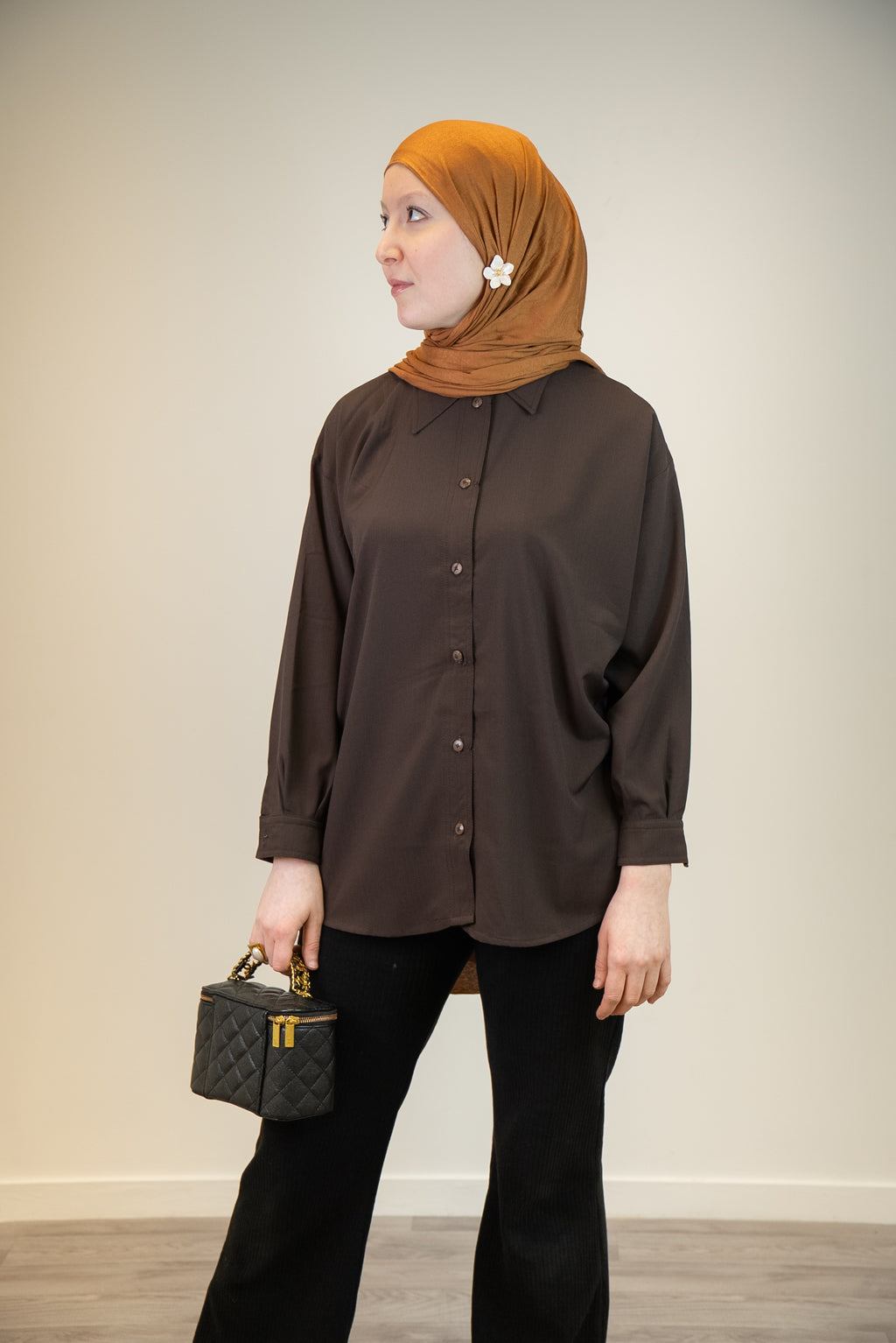 CHEMISE - ALMA Brown