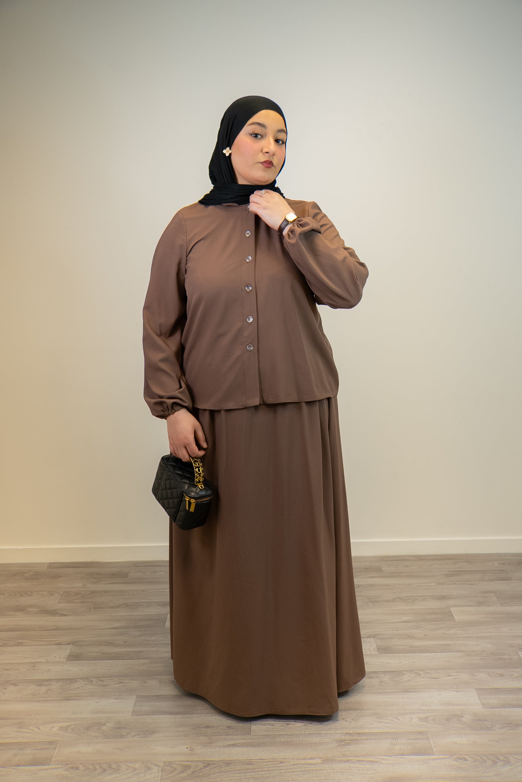 Ensemble ÉLÉNA – Lin Premium Brown